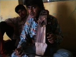 with sarangi